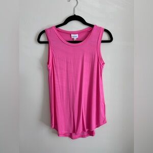 🩷 NWT LuLaRoe Cocoa Tank Top | Pink | High Neck Hi-Low Hem | XXS